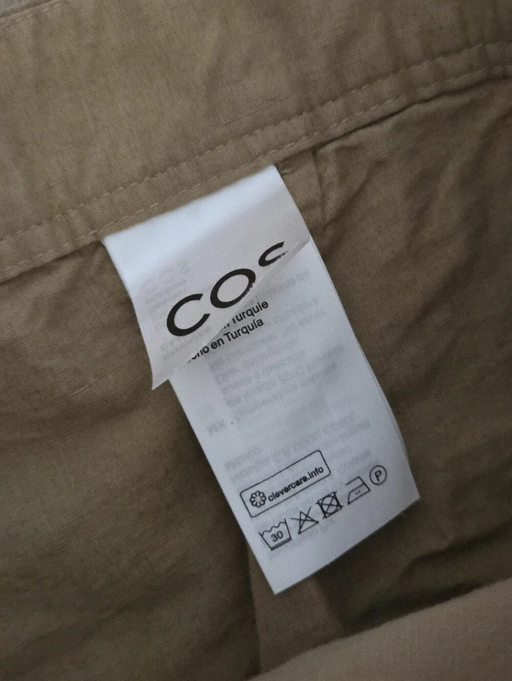 COS Wmns Linen Blend Wide Leg Pleated Pants 12 Quiet Luxiry Minimal Normcore